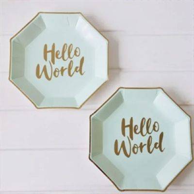 DISPOSABLE DINNERWARE SET PAPER PLATES WEDDING SUPPLY