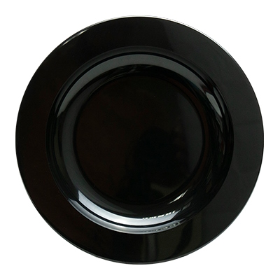 PLASTIC PLATE BLACK