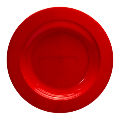PLASTIC PLATE RED