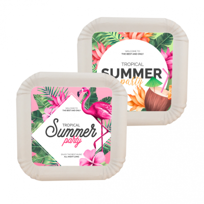 SQUARE PAPER PLATE (20CM)