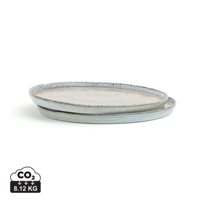 VINGA NOMIMONO PLATE 26,5 CM, 2 PCS SET in Beige