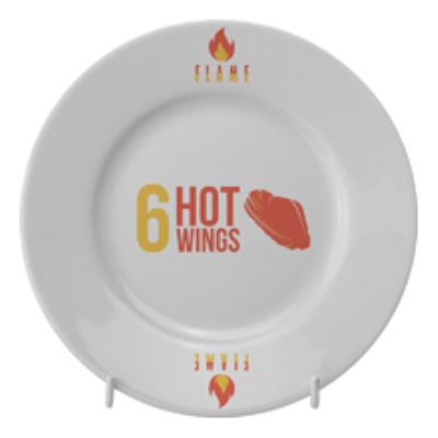 WINGED PLATE 6 INCH 17CM