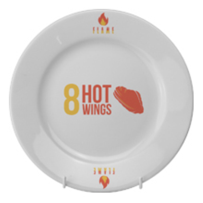 WINGED PLATE 8 INCH 21CM