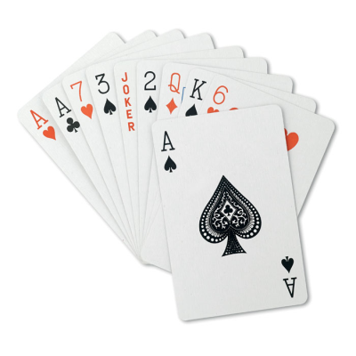 PLAYING CARD PACK in PP Case in Red