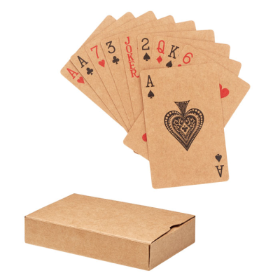 RECYCLED PAPER PLAYING CARD PACK in Brown