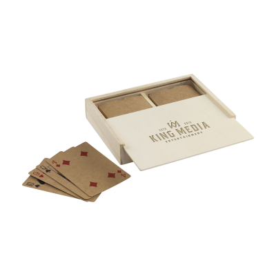 RECYCLED PLAYING CARD PACK DOUBLE DECKS in Wood