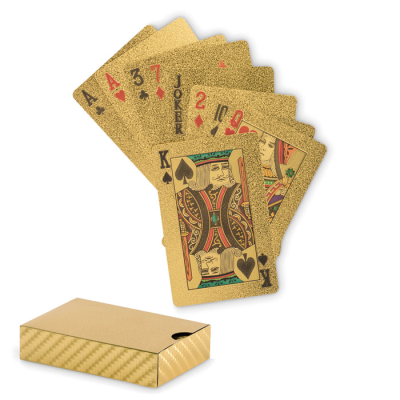 WATERPROOF PLAYING CARD PACK in Gold