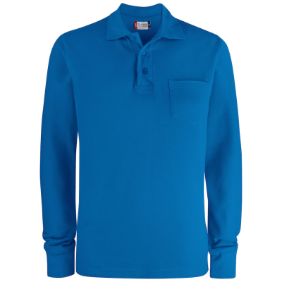 CLIQUE BASIC LONG SLEEVE POCKET POLO SHIRT
