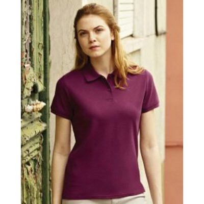 FRUIT OF THE LOOM LADIES FIT PREMIUM PIQUE POLO SHIRT