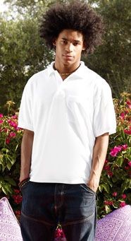 FRUIT OF THE LOOM POCKET PIQUE POLO SHIRT