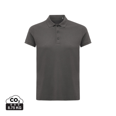 IQONIQ YOSEMITE LADIES RECYCLED COTTON PIQUE POLO in Anthracite Grey