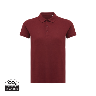 IQONIQ YOSEMITE LADIES RECYCLED COTTON PIQUE POLO in Burgundy
