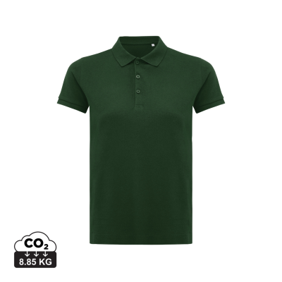 IQONIQ YOSEMITE LADIES RECYCLED COTTON PIQUE POLO in Forest Green