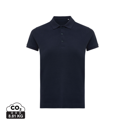 IQONIQ YOSEMITE LADIES RECYCLED COTTON PIQUE POLO in Navy