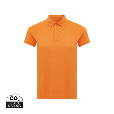 IQONIQ YOSEMITE LADIES RECYCLED COTTON PIQUE POLO in Orange