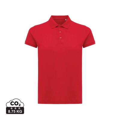 IQONIQ YOSEMITE LADIES RECYCLED COTTON PIQUE POLO in Red