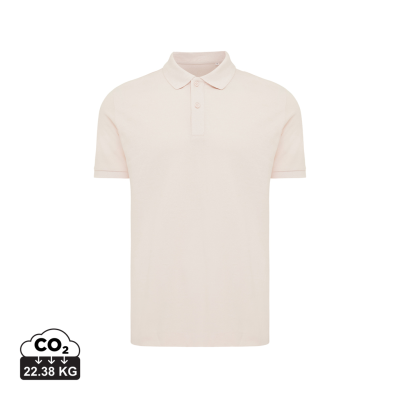 IQONIQ YOSEMITE RECYCLED COTTON PIQUE POLO in Cloud Pink