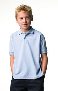 JERZEES CHILDRENS HARDWEARING PIQUE POLO SHIRT