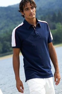 KARIBAN SAILING BI-COLOUR PIQUE POLO SHIRT