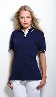 KUSTOM KIT LADIES ST MELLION TIPPED PIQUE POLO SHIRT