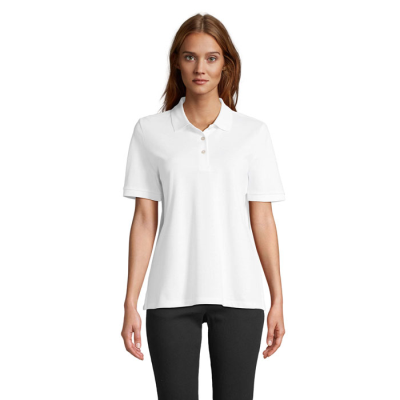 PACIFIC LADIES POLO in White