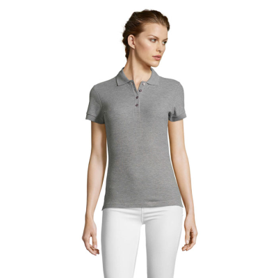 PEOPLE LADIES POLO 210G in Grey
