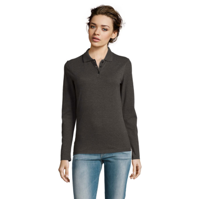 PERFECT LSL LADIES POLO 180 in Grey