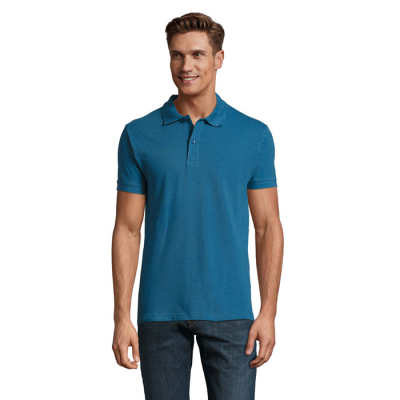 PERFECT MEN POLO 180G in Blue