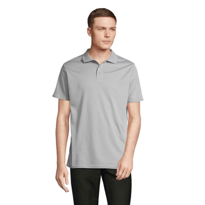 PITCHER UNISEX POLO in Grey