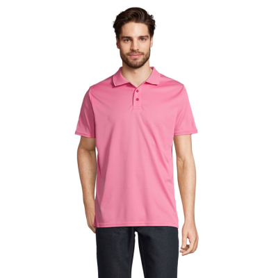 PITCHER UNISEX POLO in Pink
