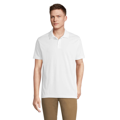 PITCHER UNISEX POLO in White