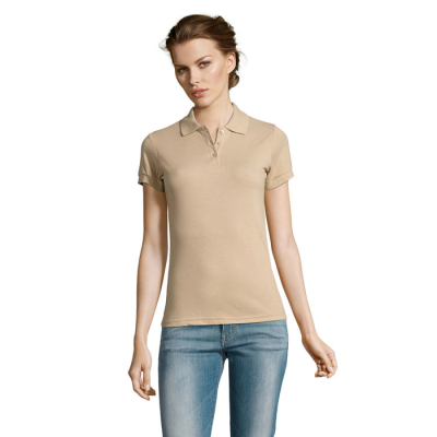 PRIME LADIES POLO 200GR in Brown