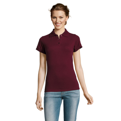 PRIME LADIES POLO 200GR in Brown