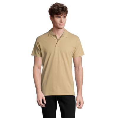 SPRING II MEN POLO 210G in Brown