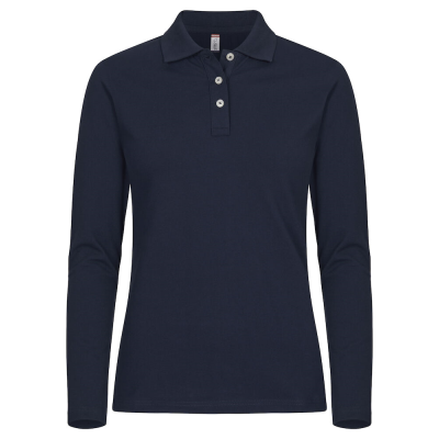 STRETCH PREMIUM LONG SLEEVE LADIES POLO SHIRT