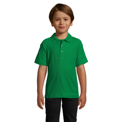 SUMMER II CHILDRENS POLO 170G in Green