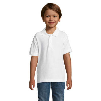 SUMMER II CHILDRENS POLO 170G in White