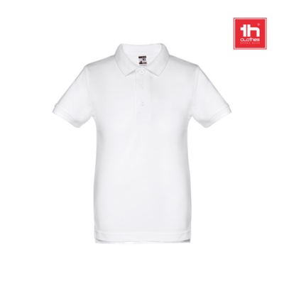 THC ADAM CHILDRENS WH CHILDRENS SHORT-SLEEVED 100% COTTON PIQUÃ© POLO SHIRT UNISEX) WHITE