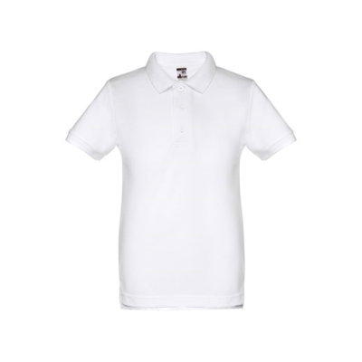 THC ADAM CHILDRENS WH II CHILDRENS SHORT-SLEEVED 100% COTTON PIQUÃ© POLO SHIRT UNISEX) WHITE