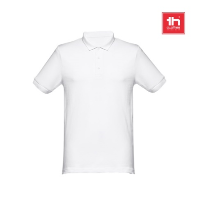 THC MONACO WH MENS SHORT-SLEEVED PIQUÃ© POLO SHIRT in 100% Cotton