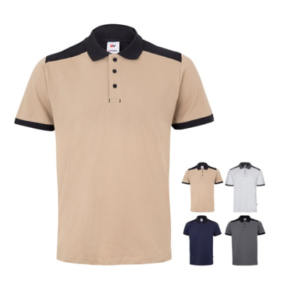 VL VELES TWO-TONE STRETCH PIQUÃ© POLO SHIRT