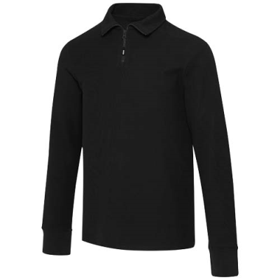 ZEUS LONG SLEEVE UNISEX HALF ZIP POLO