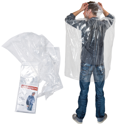 EMERGENCY PONCHO TOURS in Clear Transparent 