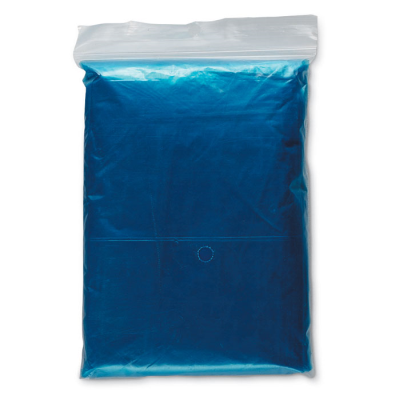 FOLDING RAINCOAT in Polybag in Blue