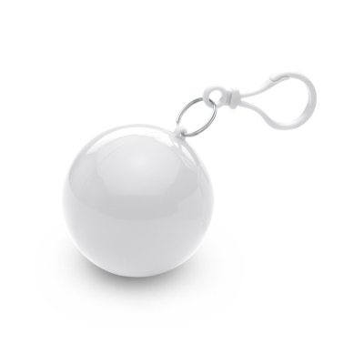 PONCHO in Round Container in White