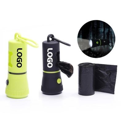 DOG BAG DISPENSER with Torch - PROMOTIONAL CORPORATE GIFT