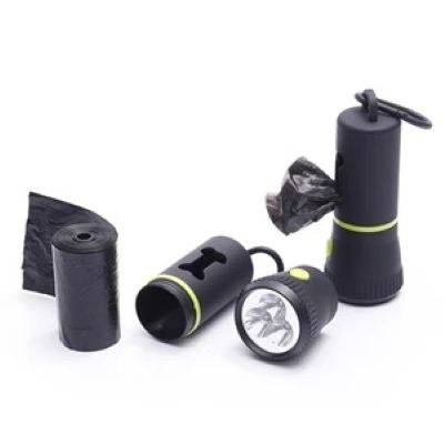 PET POOP BAGS HOLDER DISPENSER with LED Torch