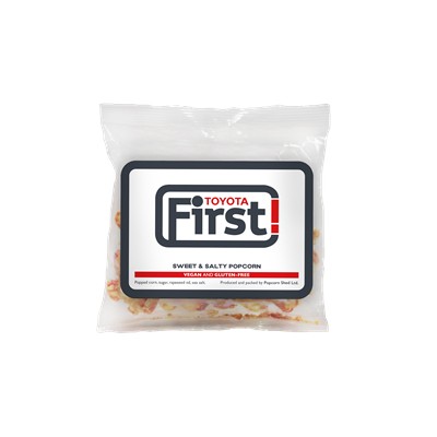 SMALL POPCORN BAG AND STICKER