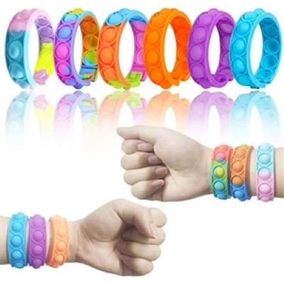 CAMOUFLAGE BUBBLE SENSORY FIDGET WRIST BAND