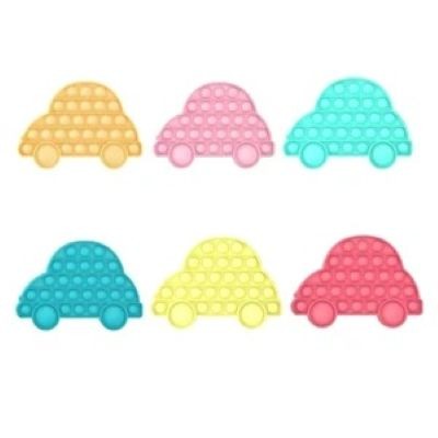 CAR SHAPE SILICONE PUSH POP BUBBLE FIDGET TOY - PROMOTIONAL CORPORATE GIFT